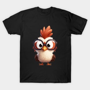 Rooster Cute Adorable Humorous Illustration T-Shirt